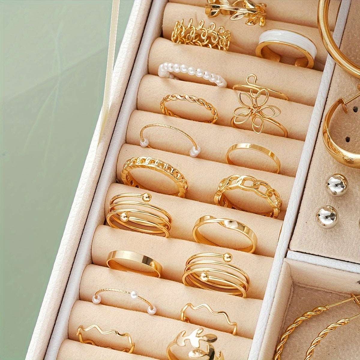 56-piece set - Stylish Necklaces, Earrings and Rings for Daily Glamor