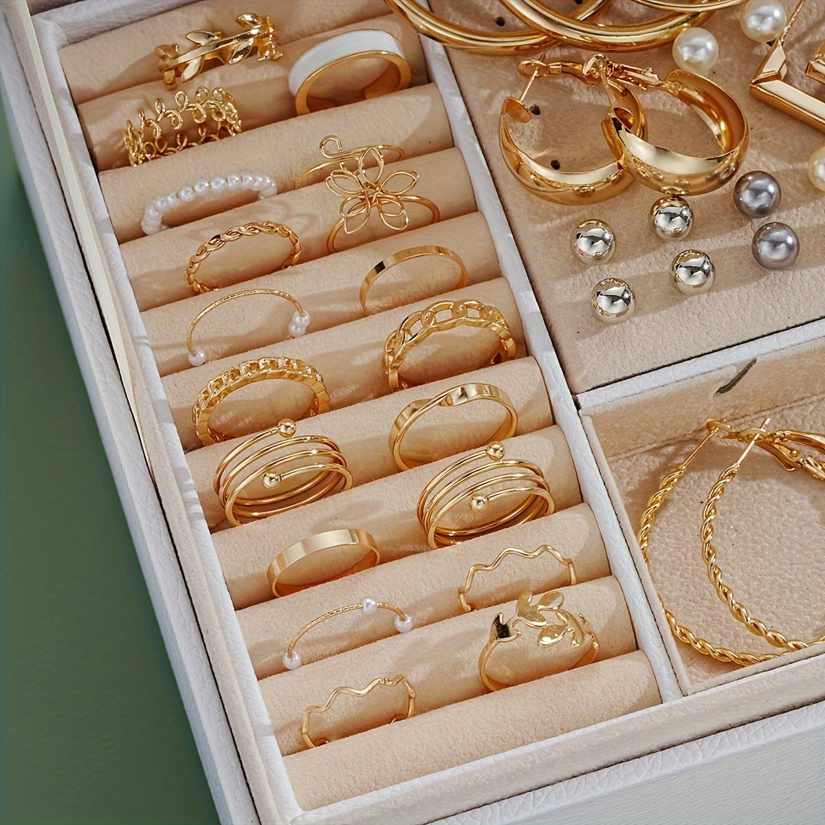 56-piece set - Stylish Necklaces, Earrings and Rings for Daily Glamor