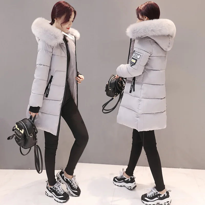 CASACO PARKA SOBRETUDO FEMININO