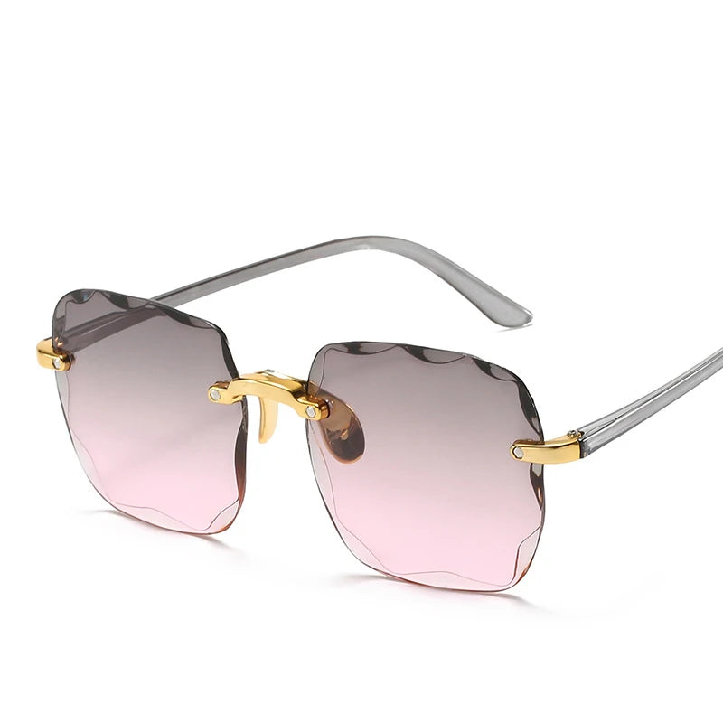 ÓCULOS DE SOL FEMININO QUADRADO SEM ARO
