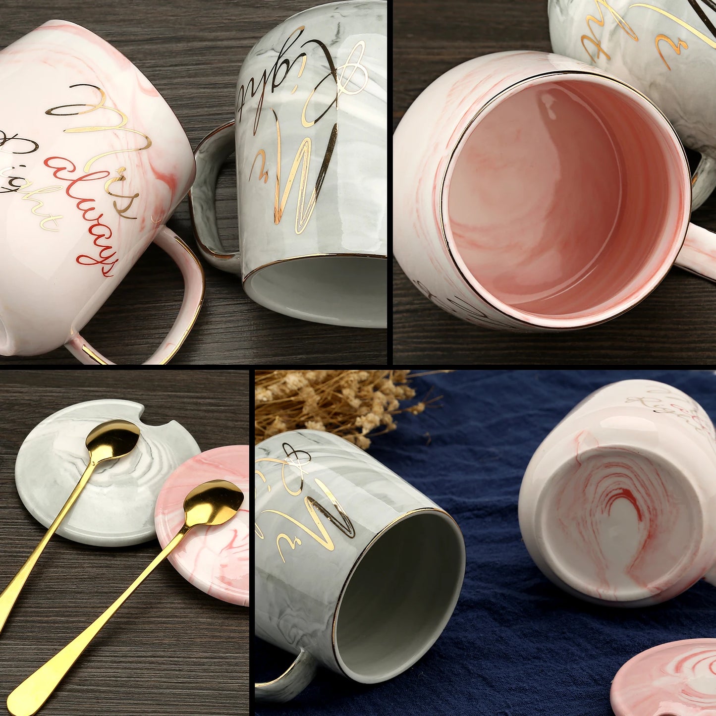 CONJUNTO CANECAS EM CERAMICA CASAL
