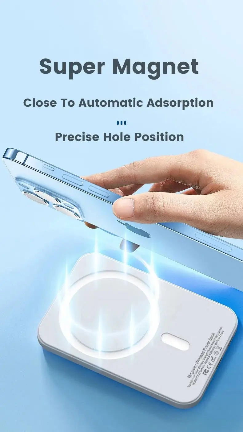 MagSafe PowerBank 5000mAh – Wireless Charging with Built-In Stand