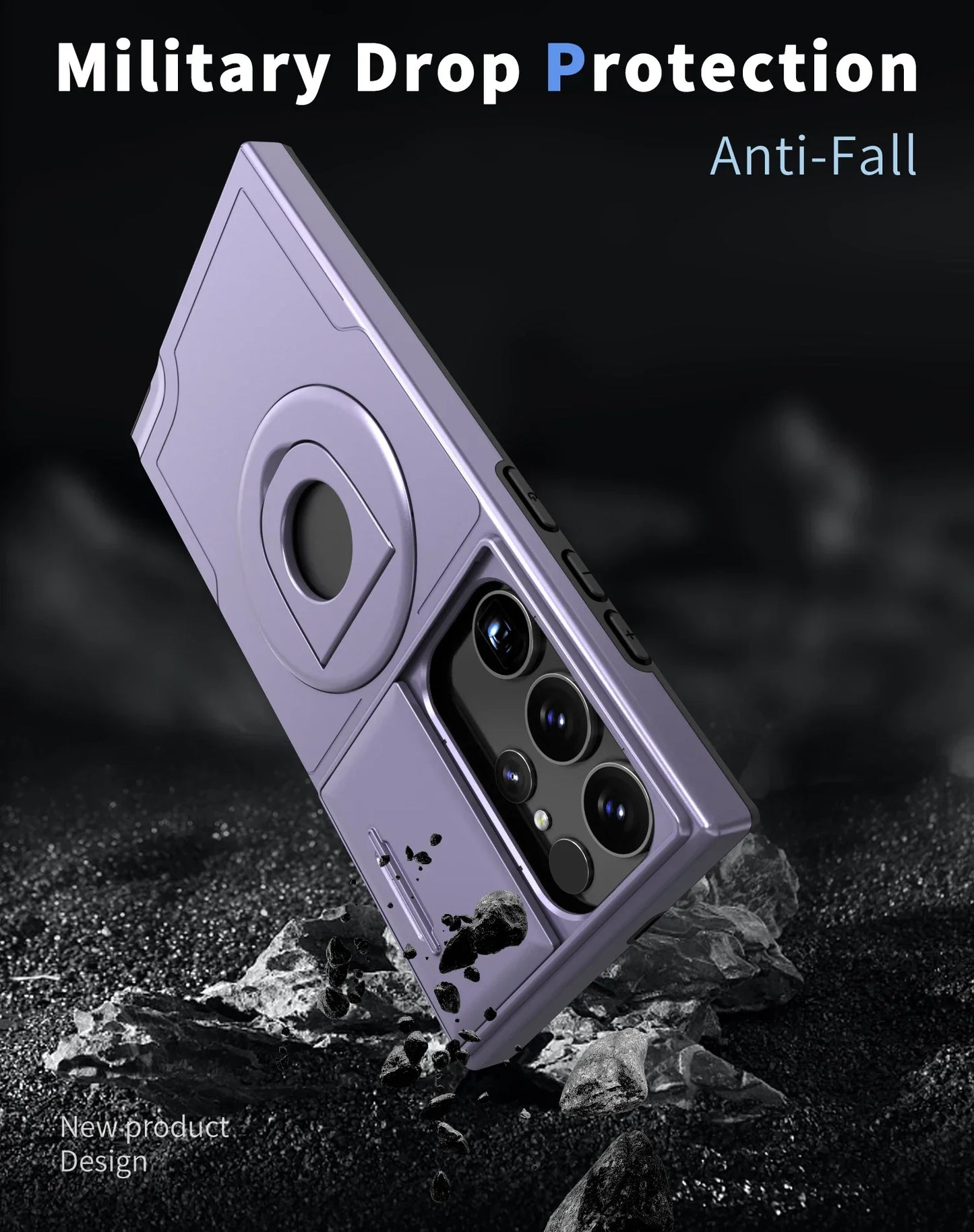 Samsung Magnetic Case with support ring