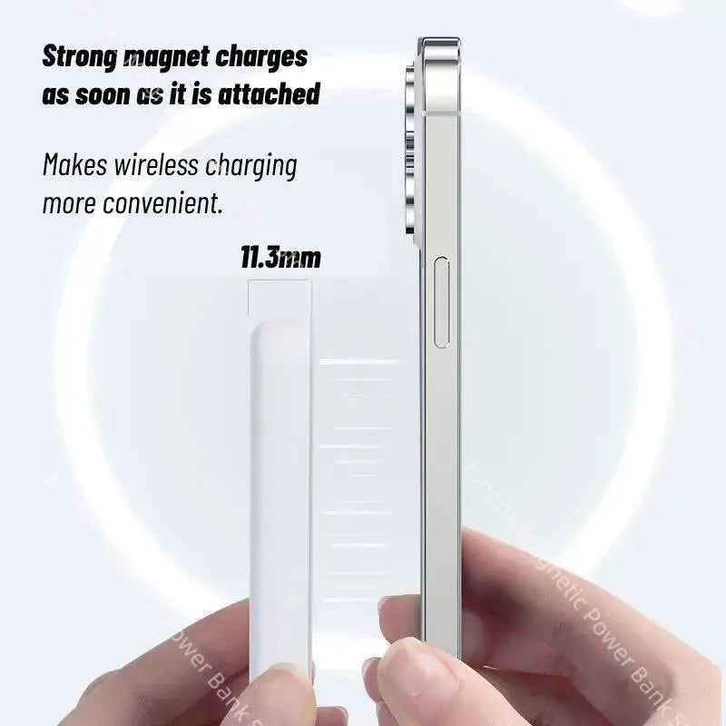 MagSafe PowerBank 5000mAh – Wireless Charging with Built-In Stand