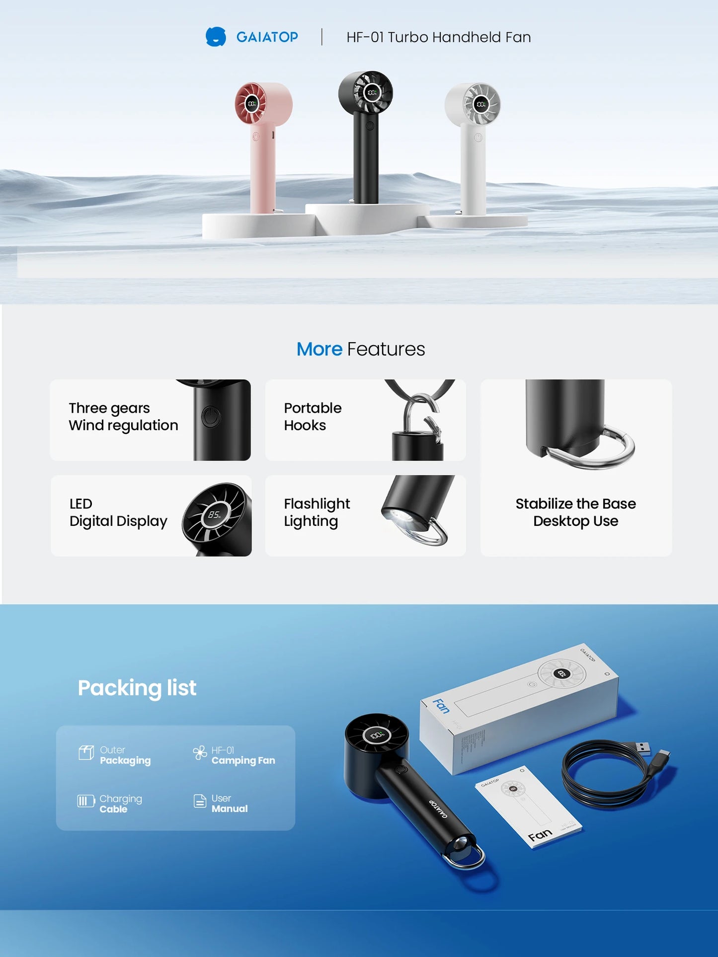 BreezePro™ — Portable, Silent & Powerful USB Fan