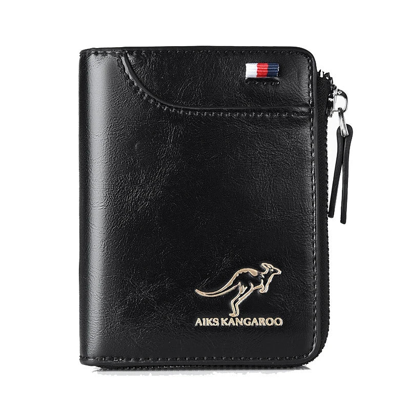 Carteira Masculina Antifurto de Couro – Blocked
