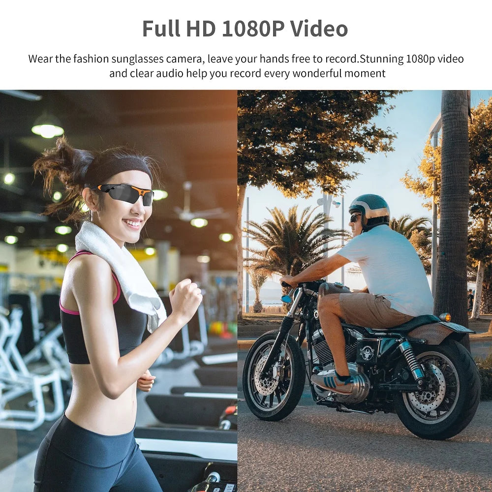 ÓCULOS DESPORTIVO MASC FEM BLUETOOTH INTELIGENTE COM CAMERA HD.