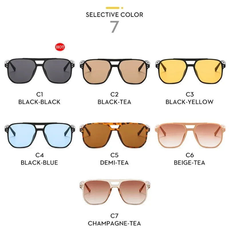 Vintage Retro Sunglasses for Women – Thick Frame, UV Protection & Free UK Shipping