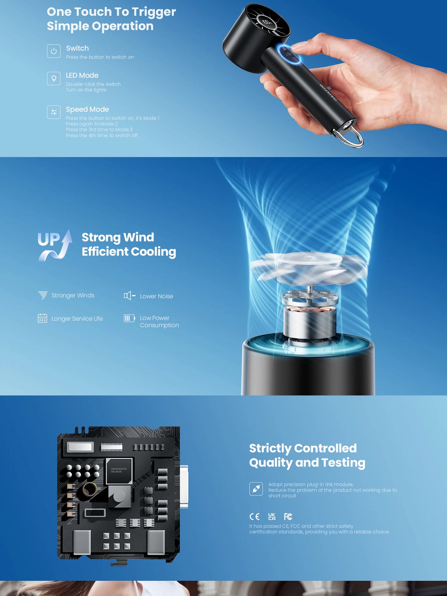BreezePro™ — Portable, Silent & Powerful USB Fan