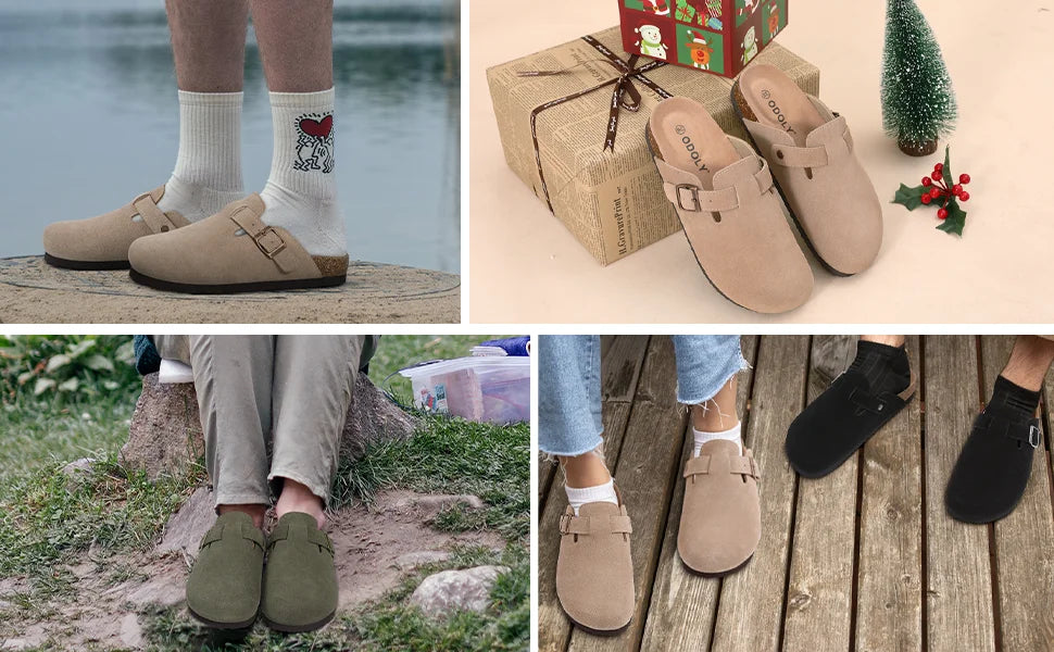 AmazingComfort™ – Suede Clogs with Premium Style & Comfort
