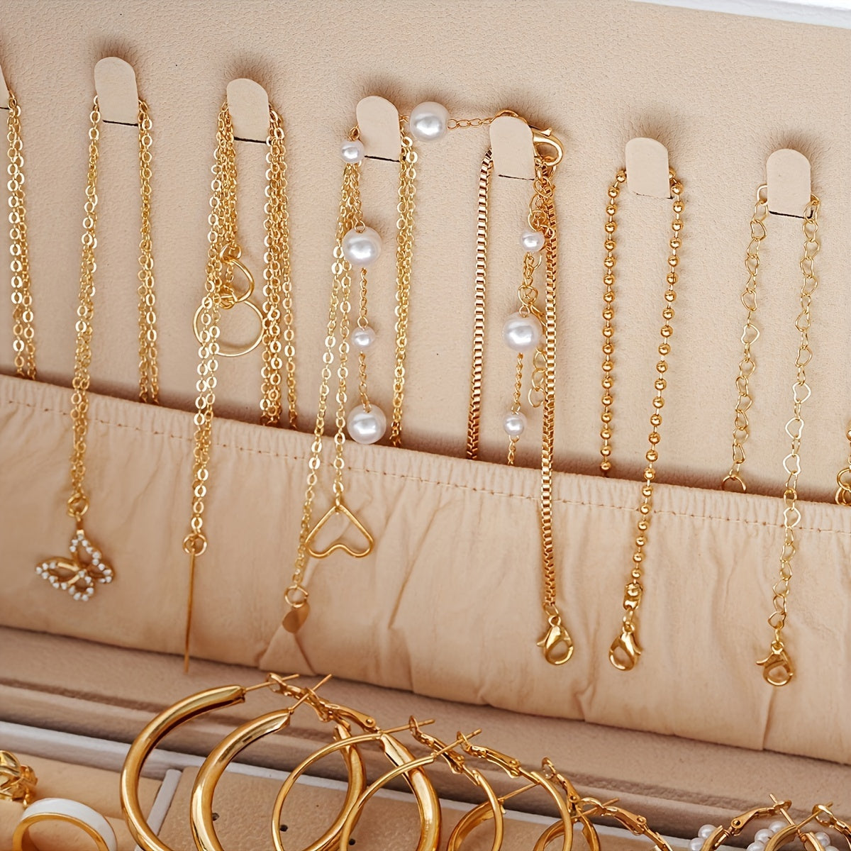 56-piece set - Stylish Necklaces, Earrings and Rings for Daily Glamor