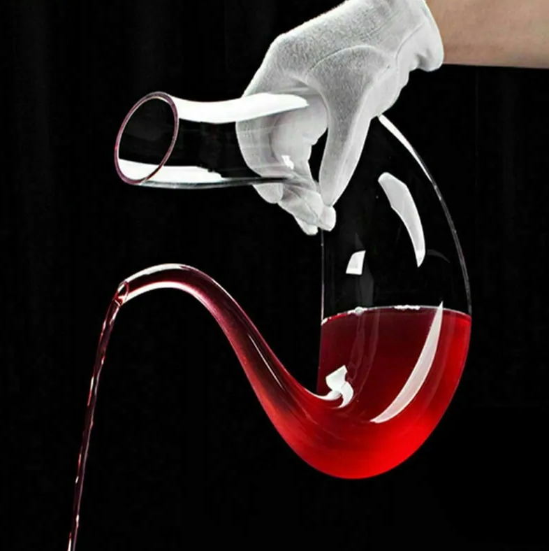 Decantador de Vinho em Cristal em Forma de U com 1500 ml