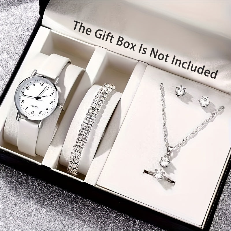 WOMEN'S WATCH + ACCESSORIES SET - 6 PIECES