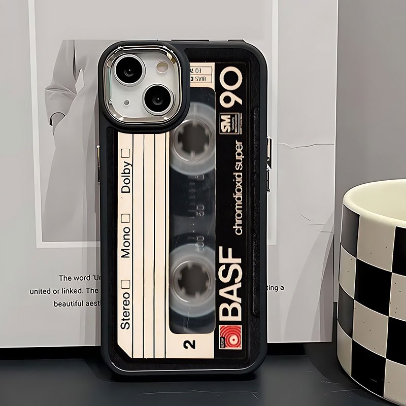 Black Tape Vintage iPhone Case