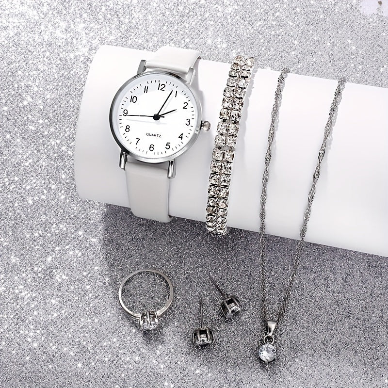 WOMEN'S WATCH + ACCESSORIES SET - 6 PIECES