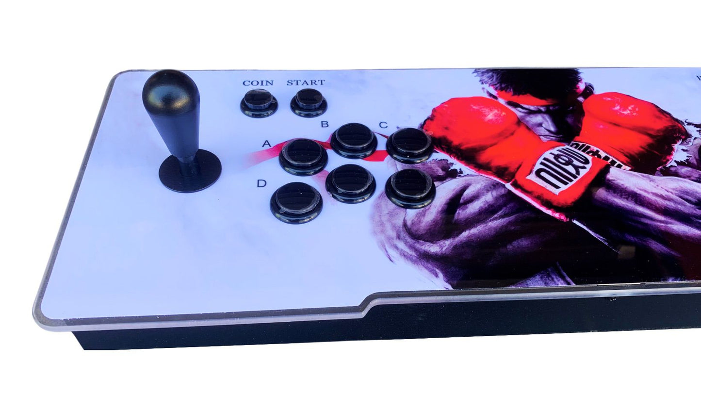 Consola Pandora Box Retroiluminada com 10 mil jogos retro e Jogos 3D e sistema de som Edição Especial Street Fighter