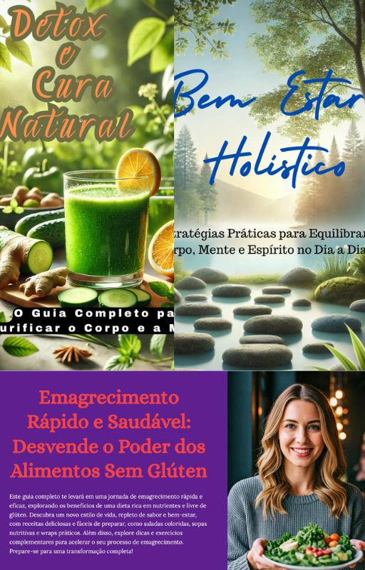Trilogia do Bem-Estar – O Caminho Completo para Saúde, Equilíbrio e Vitalidade! | 3 eBooks