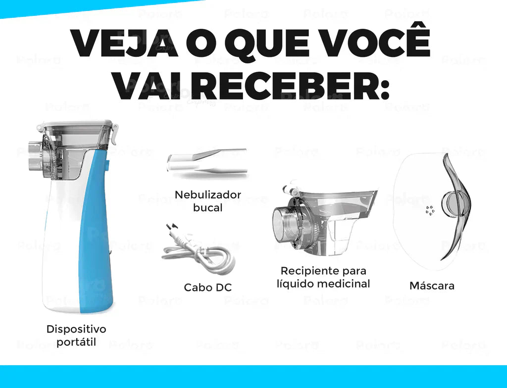 Inalador Nebulizador Pollo® - Portátil e Ultra Silencioso