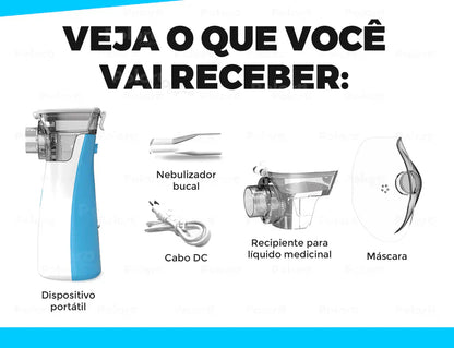 Inalador Nebulizador Pollo® - Portátil e Ultra Silencioso