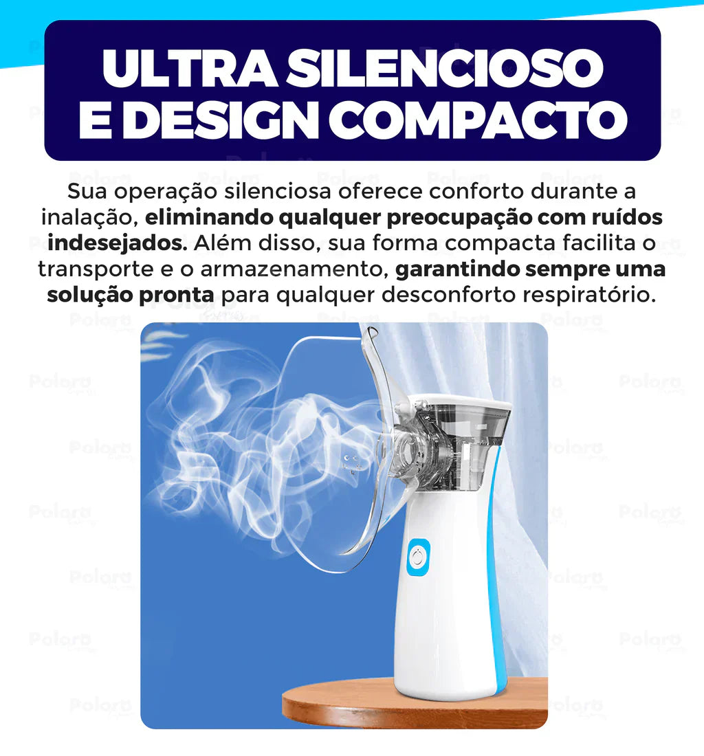 Inalador Nebulizador Pollo® - Portátil e Ultra Silencioso