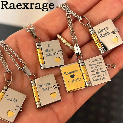 Mini Book Necklace with a Special Message