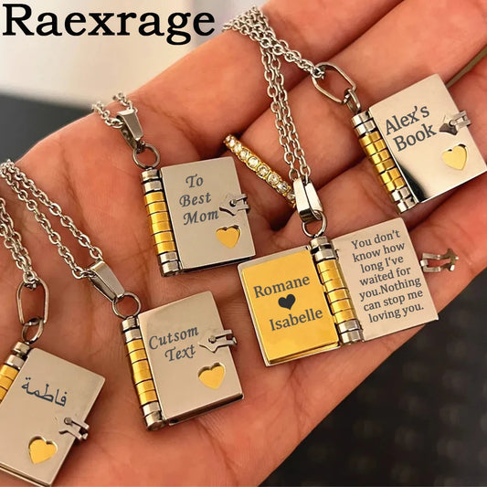 Mini Book Necklace with a Special Message