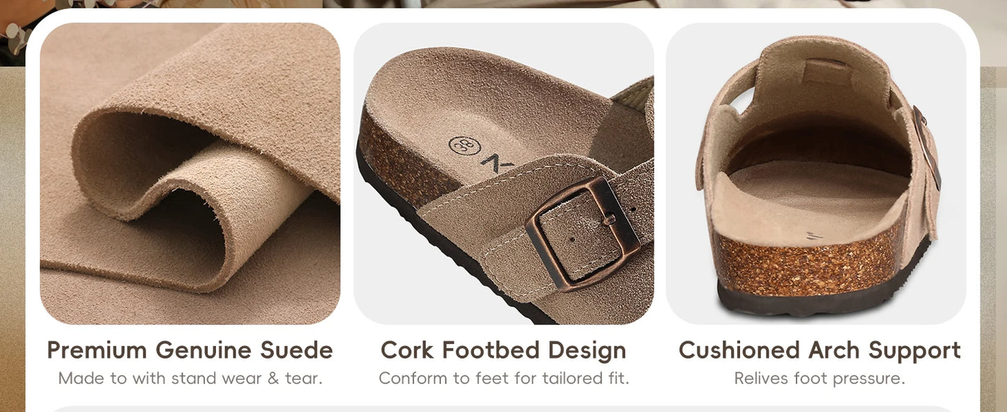 AmazingComfort™ – Suede Clogs with Premium Style & Comfort