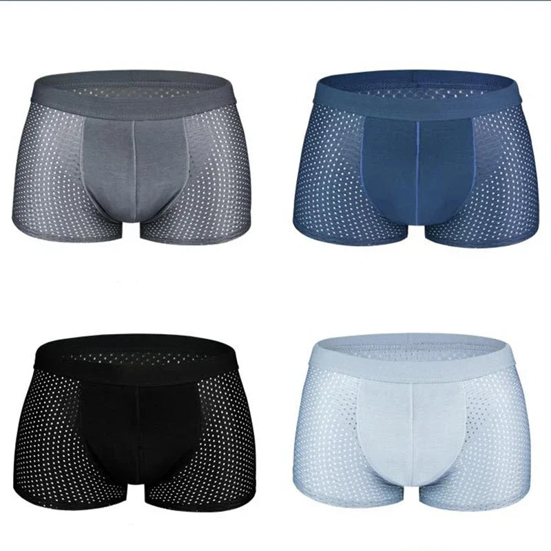 Men's Bamboo Fiber Boxer 4 pcs