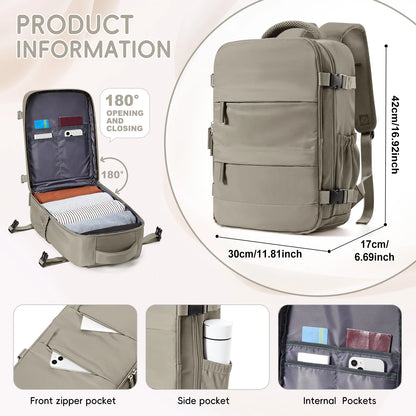 Backpack Ryanair 40x20x25,Vacuum Packaged Travel Backpack Short-Trip Rucksack