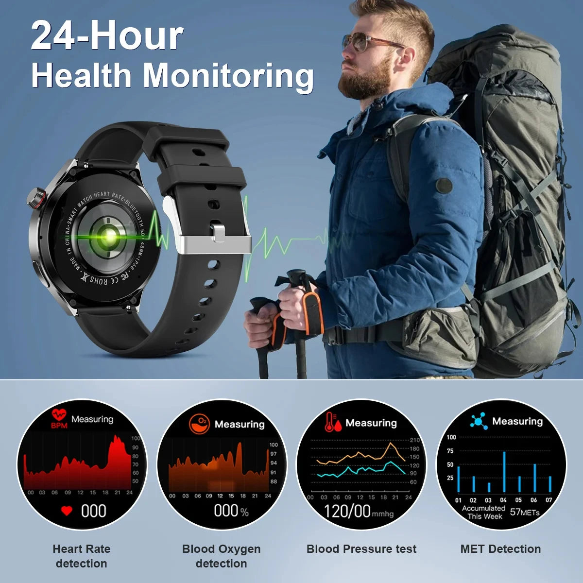 SMARTWATCH MASCULINO GT4 PRO 360 INTELIGENTE