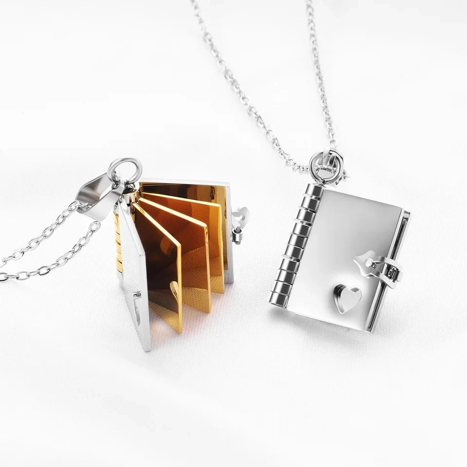 Mini Book Necklace with a Special Message