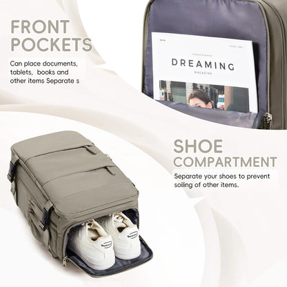 Backpack Ryanair 40x20x25,Vacuum Packaged Travel Backpack Short-Trip Rucksack