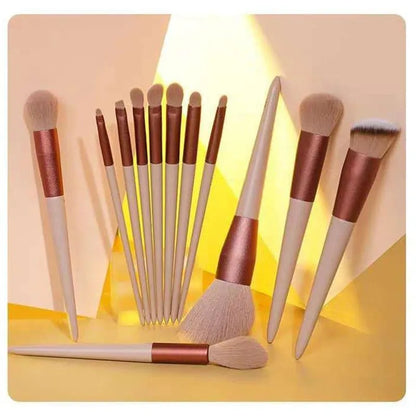 Makeup Brush Set - 13 Professional Brushes Premium