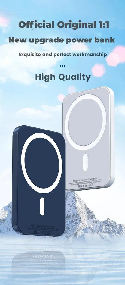MagSafe PowerBank 5000mAh – Wireless Charging with Built-In Stand