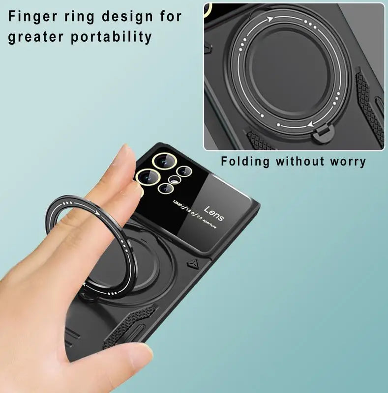 Rugged Samsung Case with Stand Ring