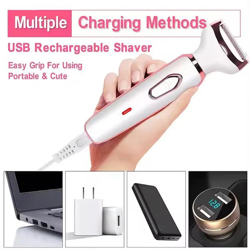 WATERPROOF ELECTRIC WOMEN'S SHAVER