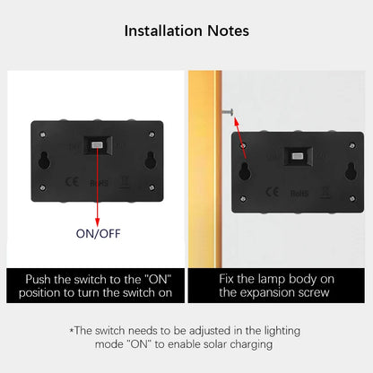SolarWall™ – Solar LED Wall Light | Automatic, Waterproof, and Economical