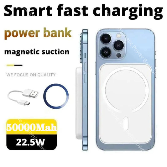 MagSafe PowerBank 5000mAh – Wireless Charging with Built-In Stand