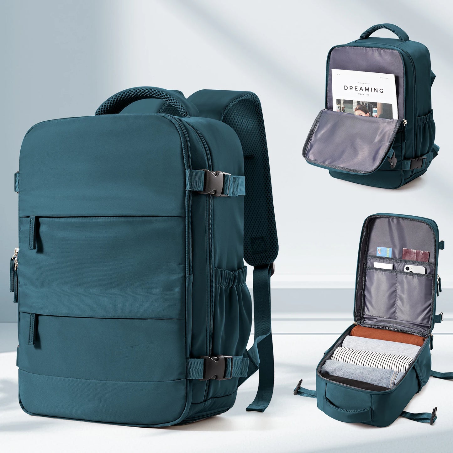 Backpack Ryanair 40x20x25,Vacuum Packaged Travel Backpack Short-Trip Rucksack
