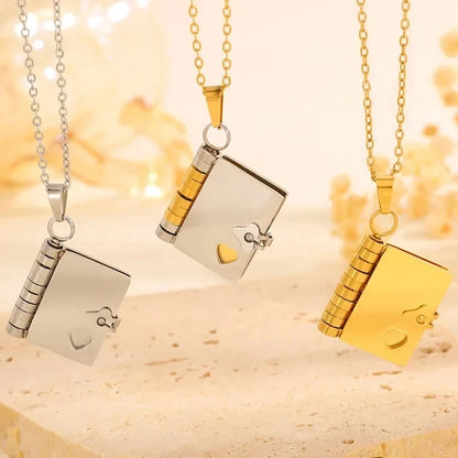 Mini Book Necklace with a Special Message