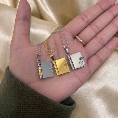 Mini Book Necklace with a Special Message