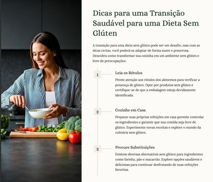 eBook Emagrecimento Saudável Com Dieta SEM GLUTEN - entrega imediata!!!