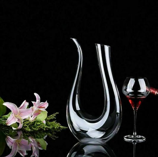 Decantador de Vinho em Cristal em Forma de U com 1500 ml