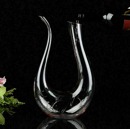 Decantador de Vinho em Cristal em Forma de U com 1500 ml